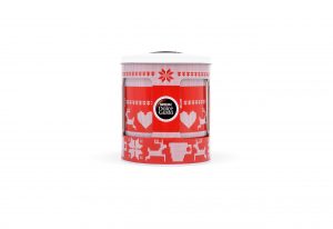 music metal packaging - coffee - christmas