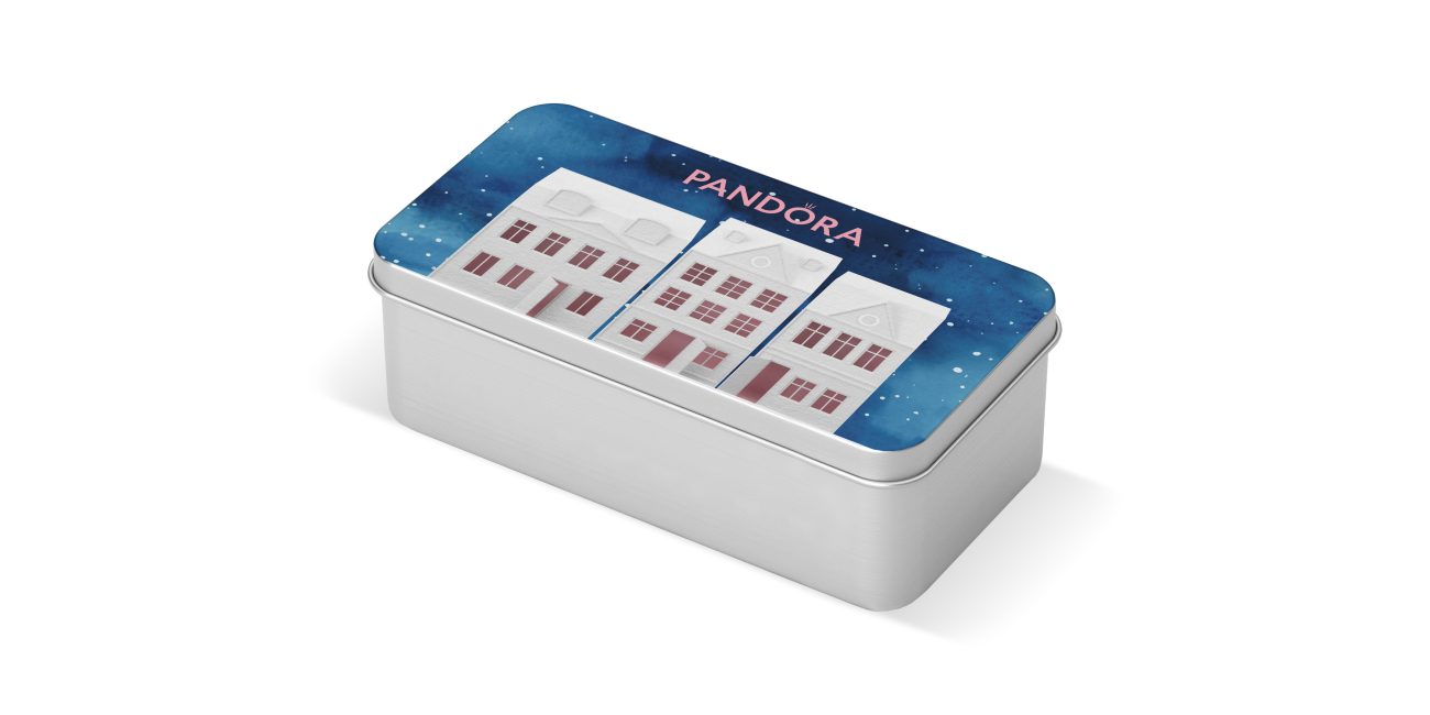 PANDORA metal tin